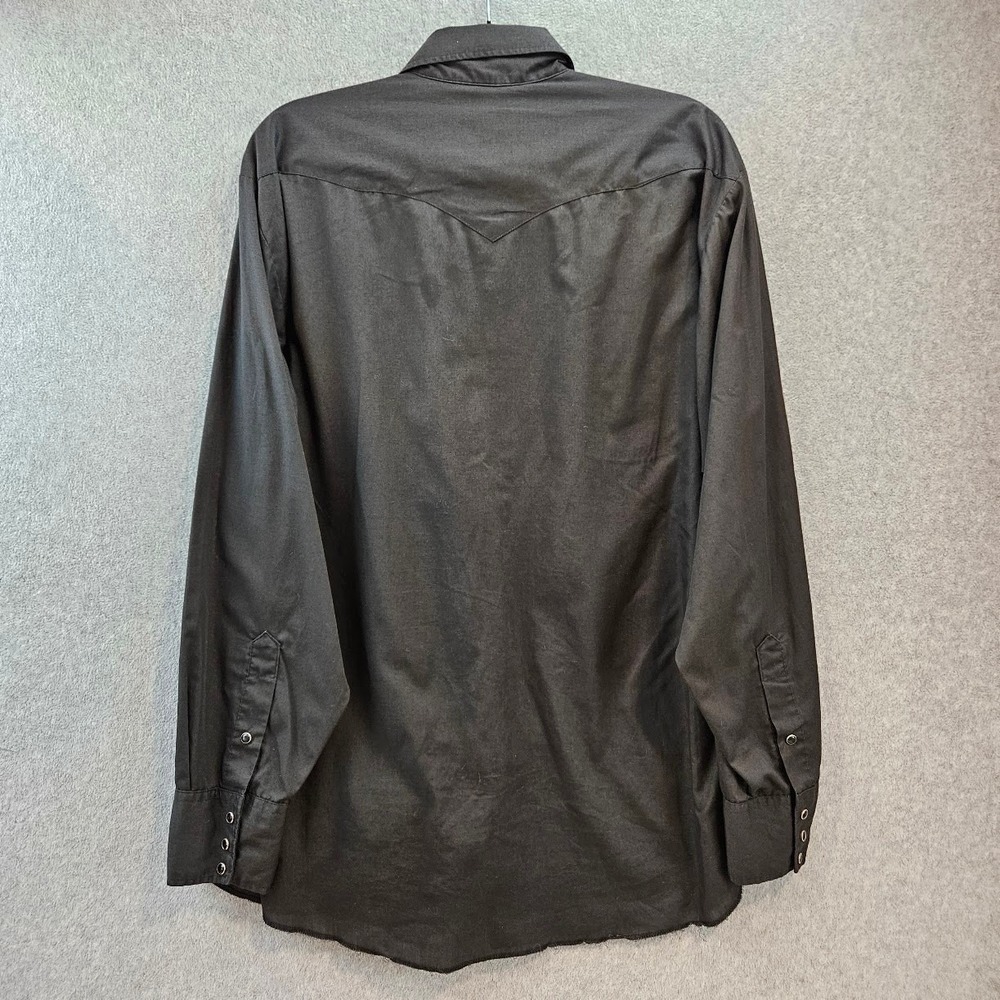 Panhandle Slim Mens Long Sleeve Western Pearl Snap Shirt Grey 17-36 - Picture 2 of 14